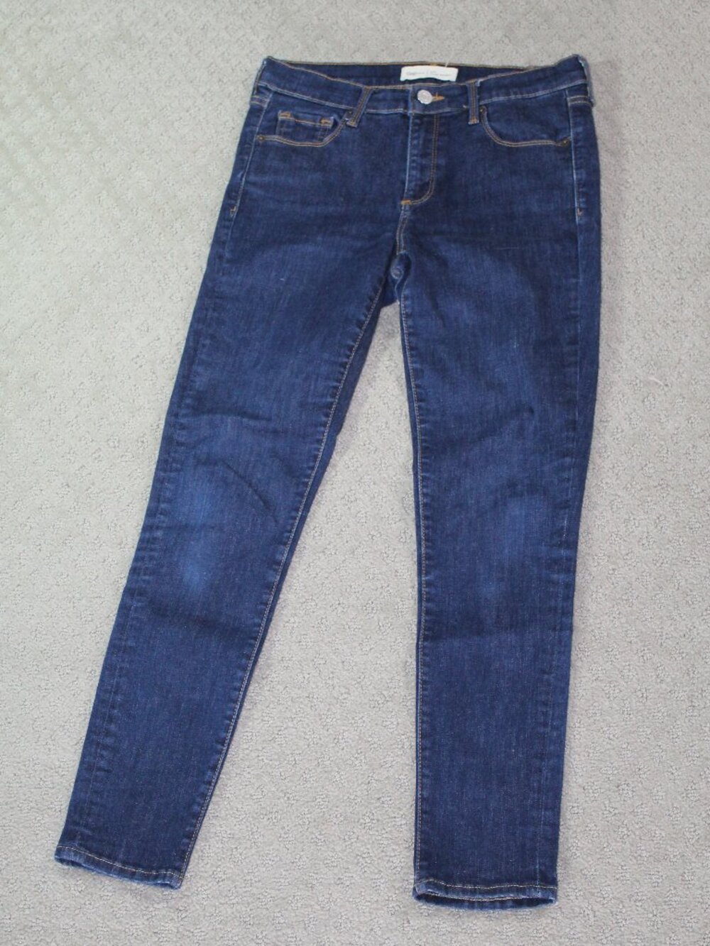 Gap Size 27R True Skinny Mid Rise Dark Blue Jeans